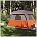 Tenda da Campeggio a Cabina 4 Persone Arancione Impermeabile - Foto miniatura 7
