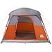 Tenda da Campeggio a Cabina 4 Persone Arancione Impermeabile - Foto miniatura 8