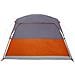 Tenda da Campeggio a Cabina 4 Persone Arancione Impermeabile - Foto miniatura 10
