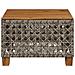 Tavolo Da Giardino Grigio 55x55x36 Cm Polyrattan E Legno Acacia - Foto miniatura 2