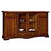 Madia Credenza Arte Povera In Legno 4 Porte Tinta Noce L. 205 P. 49 H. 113 - Foto miniatura 1