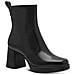 Heeled Booties Stivaletti Pelle Scarpe Donna Nero Eu 37, 1-25360-43 003 - Foto miniatura 1