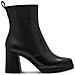 Heeled Booties Stivaletti Pelle Scarpe Donna Nero Eu 37, 1-25360-43 003 - Foto miniatura 2