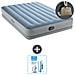 Set Materassino Gonfiabile - 203x152x36 Cm - Blu - Include Accessori Coordinati Cb21 - Foto miniatura 1