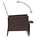 Set Divani Da Giardino 2 Pz Con Cuscini In Polyrattan Marrone - Foto miniatura 6