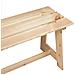 Panchina da esterno 119x35x47 cm in legno massello di pino - Foto miniatura 7