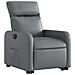 Poltrona Alzapersona Reclinabile Grigio in Similpelle - Foto miniatura 3