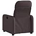 Poltrona Reclinabile Marrone Scuro in Tessuto - Foto miniatura 3