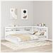Letto con Libreria Bianco 150x200 cm Legno Ingegnerizzato - Foto miniatura 2