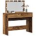 Tavolo da trucco con LED Legno Vecchio 100x40x120 cm - Foto miniatura 3