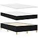 Letto a molle con materasso Nero 120 x 190 cm Tessuto - Foto miniatura 7