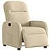 Poltrona Elettrica Reclinabile Crema in Tessuto - Foto miniatura 3