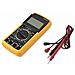 Multimetro Digitale Dt9205a - Display Lcd Chiaro, Protezione In Gomma | Misurazioni Dc /ac, Resistenza, Capacità | Uso Universale - Foto miniatura 3