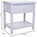 Comodino In Legno Bianco 40x29x42 - Foto miniatura 3