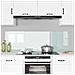 Rivestimento da Cucina 2 pcs Bianco 80 x 50 cm vetro temperato - Foto miniatura 3