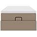 Struttura Letto Pouf con Materasso 80x200 cm Similpelle - Foto miniatura 7