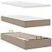 Struttura Letto Pouf con Materasso 80x200 cm Similpelle - Foto miniatura 8