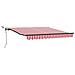 Tessuto per Tenda con Rosso e Bianco 350 x 250 cm Poliestere - Foto miniatura 1