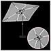 Parasol da Giardino con Luci LED 200 x 300 cm Poliestere - Foto miniatura 4