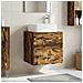 Mobile Lavabo da Parete Rovere Fumo 53 x 34,5 x 63 cm - Foto miniatura 6