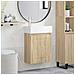 Mobile bagno con rubinetto Rovere Sonoma 45,5 x 22,5 x 84 cm - Foto miniatura 2