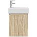Mobile bagno con rubinetto Rovere Sonoma 45,5 x 22,5 x 84 cm - Foto miniatura 5