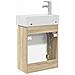 Mobile bagno con rubinetto Rovere Sonoma 45,5 x 22,5 x 84 cm - Foto miniatura 7