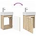 Mobile bagno con rubinetto Rovere Sonoma 45,5 x 22,5 x 84 cm - Foto miniatura 9
