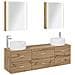 Set di mobili per il bagno 5 pcs Rovere Artigianale - Foto miniatura 1