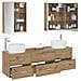 Set di mobili per il bagno 5 pcs Rovere Artigianale - Foto miniatura 3
