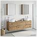 Set di mobili per il bagno 5 pcs Rovere Artigianale - Foto miniatura 4