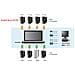 IDATA CL-5708N - Switch KVM USB-PS2 VGA 8 Porte con LCD 19'' e Porta USB, CL5708N - Foto miniatura 2