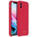 Cover Iphone Xs / X Silicone Soft-touch Guess Effetto Velluto - Rosso - Foto miniatura 2