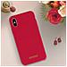 Cover Iphone Xs / X Silicone Soft-touch Guess Effetto Velluto - Rosso - Foto miniatura 3
