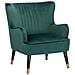Sedia Wingback In Velluto Verde Smeraldo Varberg - Foto miniatura 19