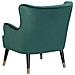 Sedia Wingback In Velluto Verde Smeraldo Varberg - Foto miniatura 6