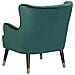 Sedia Wingback In Velluto Verde Smeraldo Varberg - Foto miniatura 9