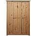 Armadio A 3 Ante 118x50x171,5cm Legno Di Pino Panama Range - Foto miniatura 2