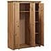 Armadio A 3 Ante 118x50x171,5cm Legno Di Pino Panama Range - Foto miniatura 6