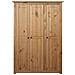 Armadio A 3 Ante 118x50x171,5cm Legno Di Pino Panama Range - Foto miniatura 8
