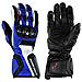 Guanto Pista Moto Tecnico Protezioni Carbonio Professionale Pelle Blu 3xl - Foto miniatura 1