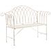 Panchina Da Giardino In Metallo Bianco 130 Cm Milazzo - Foto miniatura 3
