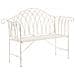 Panchina Da Giardino In Metallo Bianco 130 Cm Milazzo - Foto miniatura 11