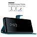Custodia Compatibile Con Samsung Galaxy Note 8 In Blu Fiore - Coperchio Protettivo In Design Floreale Con Chiusura Magnetica, Funzione Stand E Slot Per Carte - Foto miniatura 6