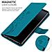Custodia Compatibile Con Samsung Galaxy Note 8 In Blu Fiore - Coperchio Protettivo In Design Floreale Con Chiusura Magnetica, Funzione Stand E Slot Per Carte - Foto miniatura 7