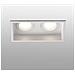 Downlight Da Incasso Quadrato Bianco 2 Luci Ip44, Gu10 - Foto miniatura 1