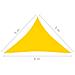 Parasole a Vela Oxford Triangolare 5x5x6 m Giallo - Foto miniatura 6