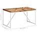 Tavolo Da Pranzo 140x70x76 Cm In Legno Massello Acacia E Mango - Foto miniatura 9