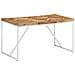 Tavolo Da Pranzo 140x70x76 Cm In Legno Massello Acacia E Mango - Foto miniatura 11