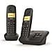 Telefono Cordless Duo Dect Nero Con Segreteria Telefonica - Al170a Duo Noir - Foto miniatura 1